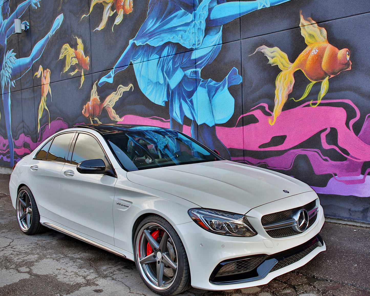 20” staggered forged Vossen x Work VWS-3 wheels & Conti DWS tires