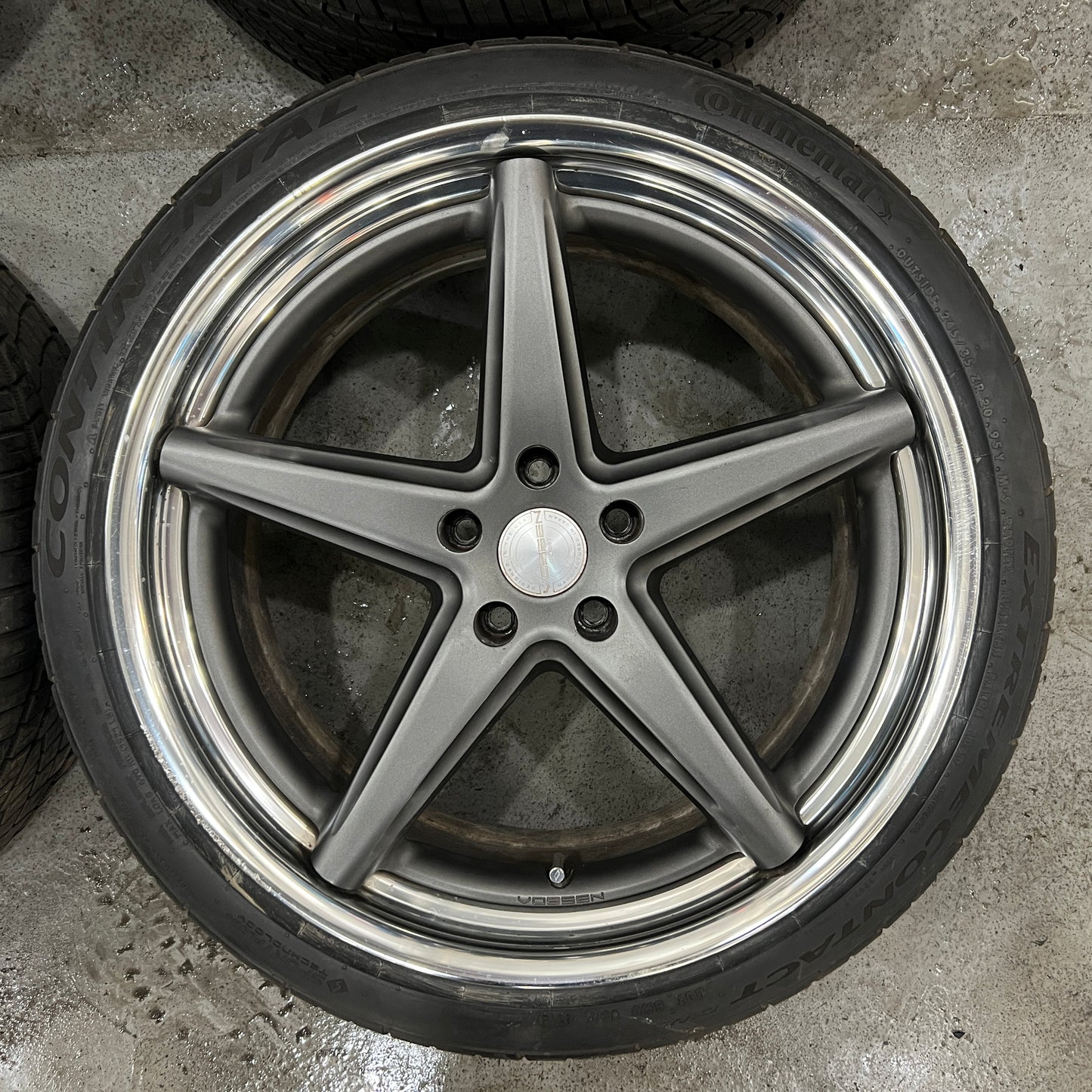 20” staggered forged Vossen x Work VWS-3 wheels & Conti DWS tires