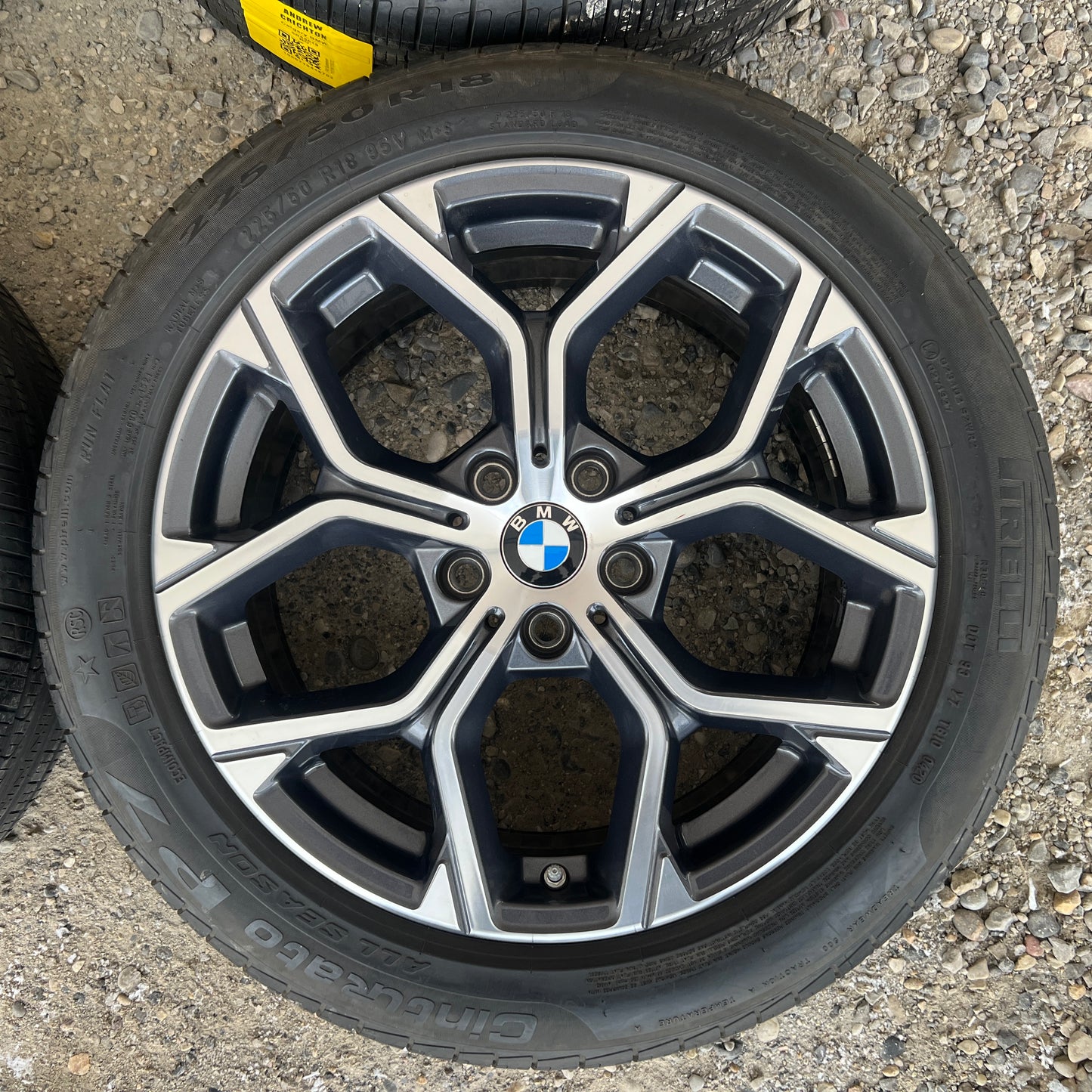 18” BMW Style 579 X1/X2 wheels and 225/50R18 Pirelli all-season tires