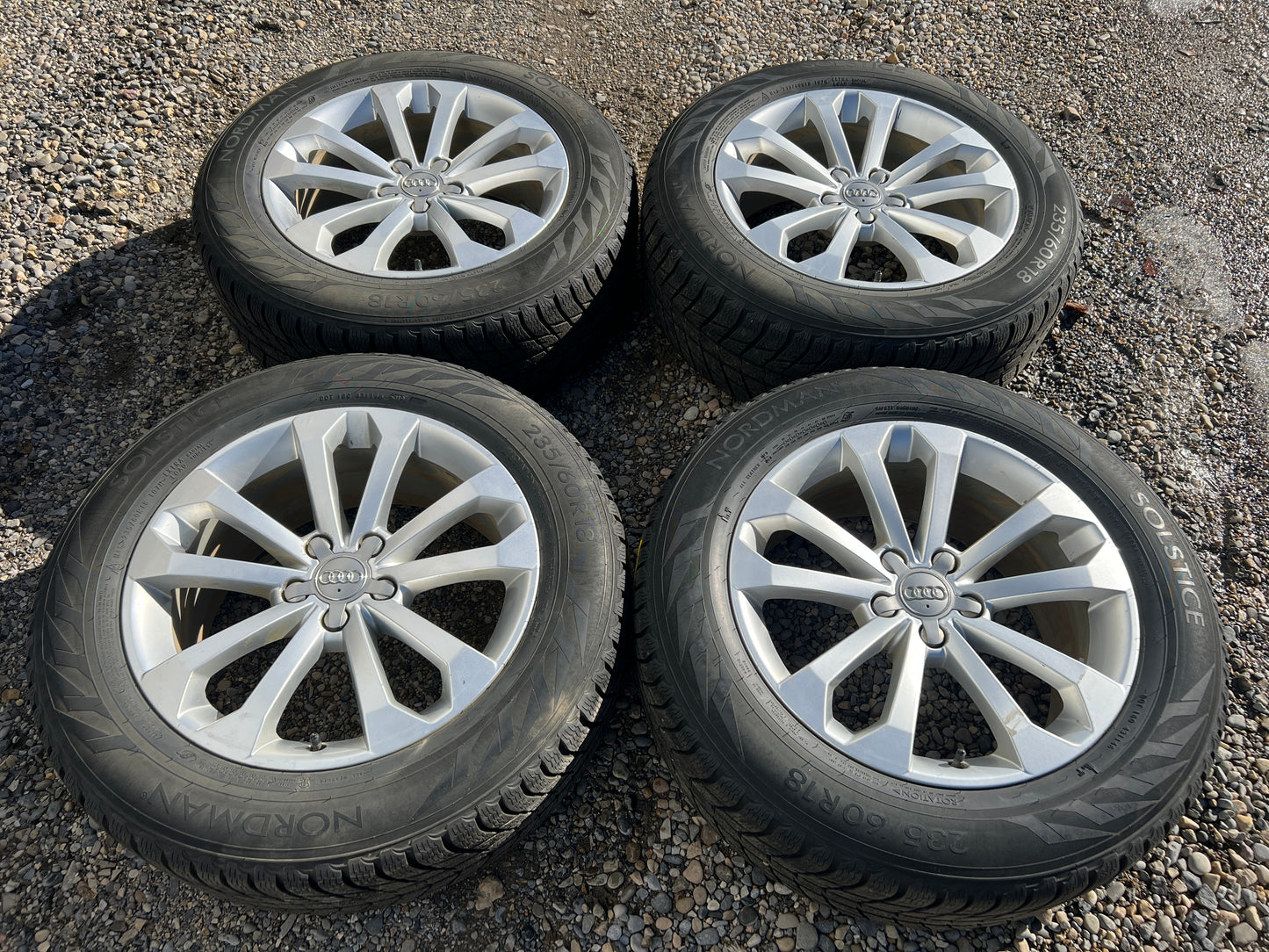 18” Audi Q5 wheels and 235/60R18 all-weather tires