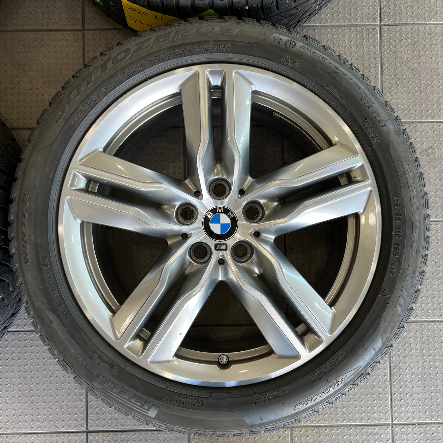 18” BMW Style 570M wheels and 225/50R18 winter tires for X1/X2