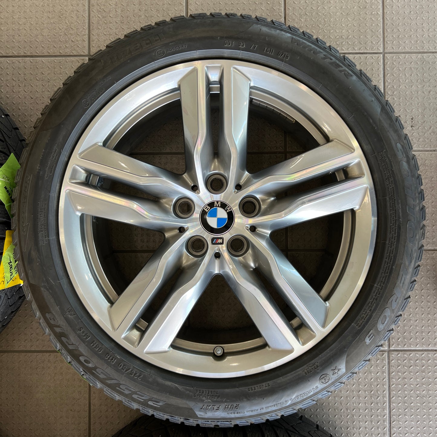18” BMW Style 570M wheels and 225/50R18 winter tires for X1/X2