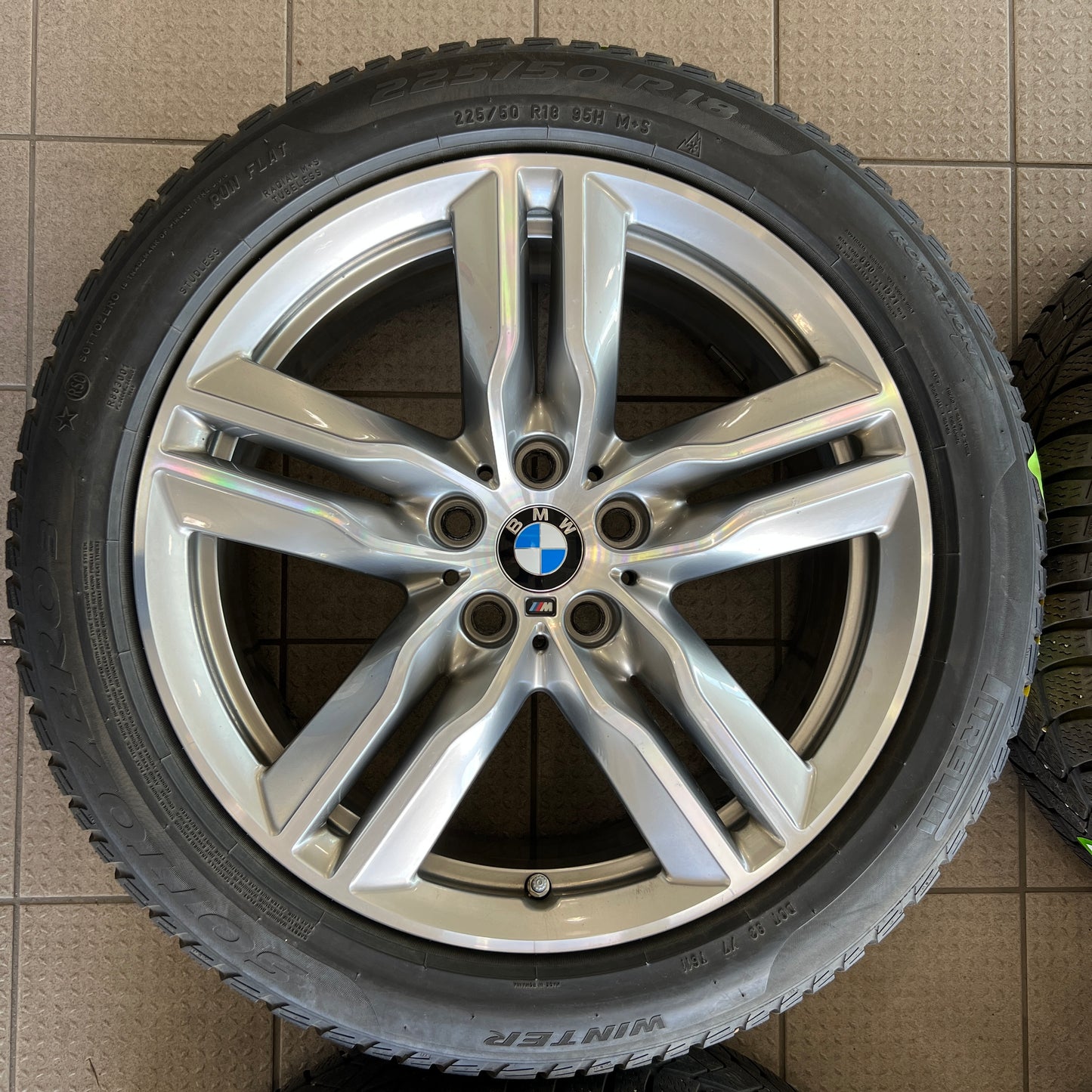 18” BMW Style 570M wheels and 225/50R18 winter tires for X1/X2