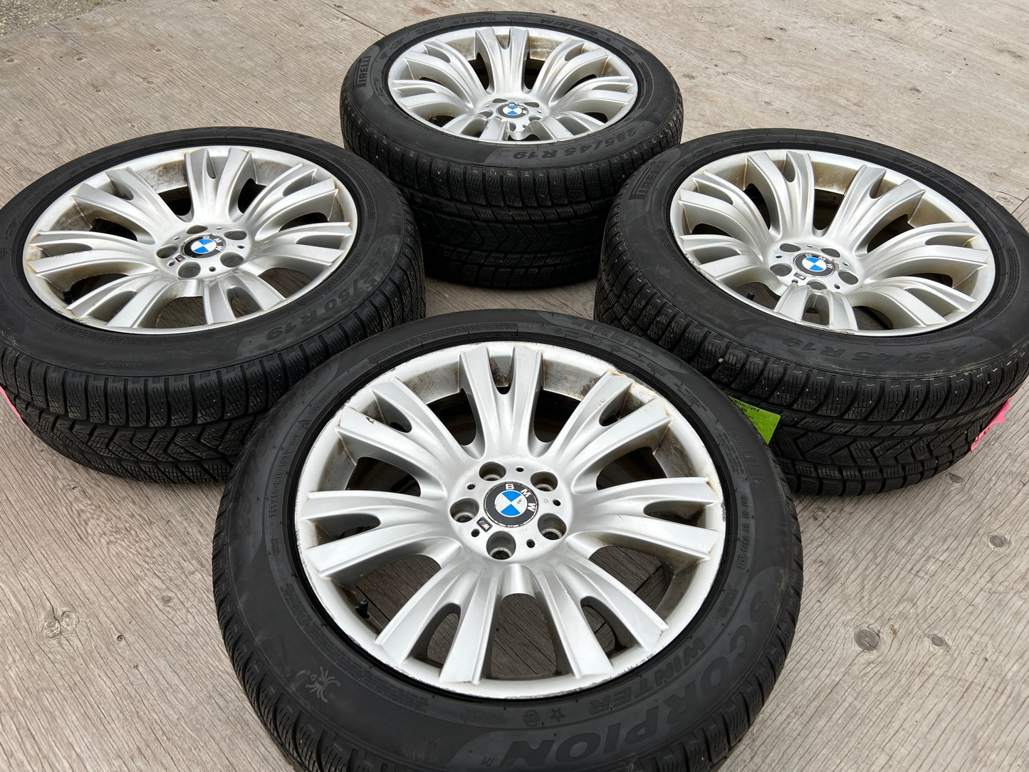 19” staggered BMW Style 223M wheels and winter tires for X5/X6