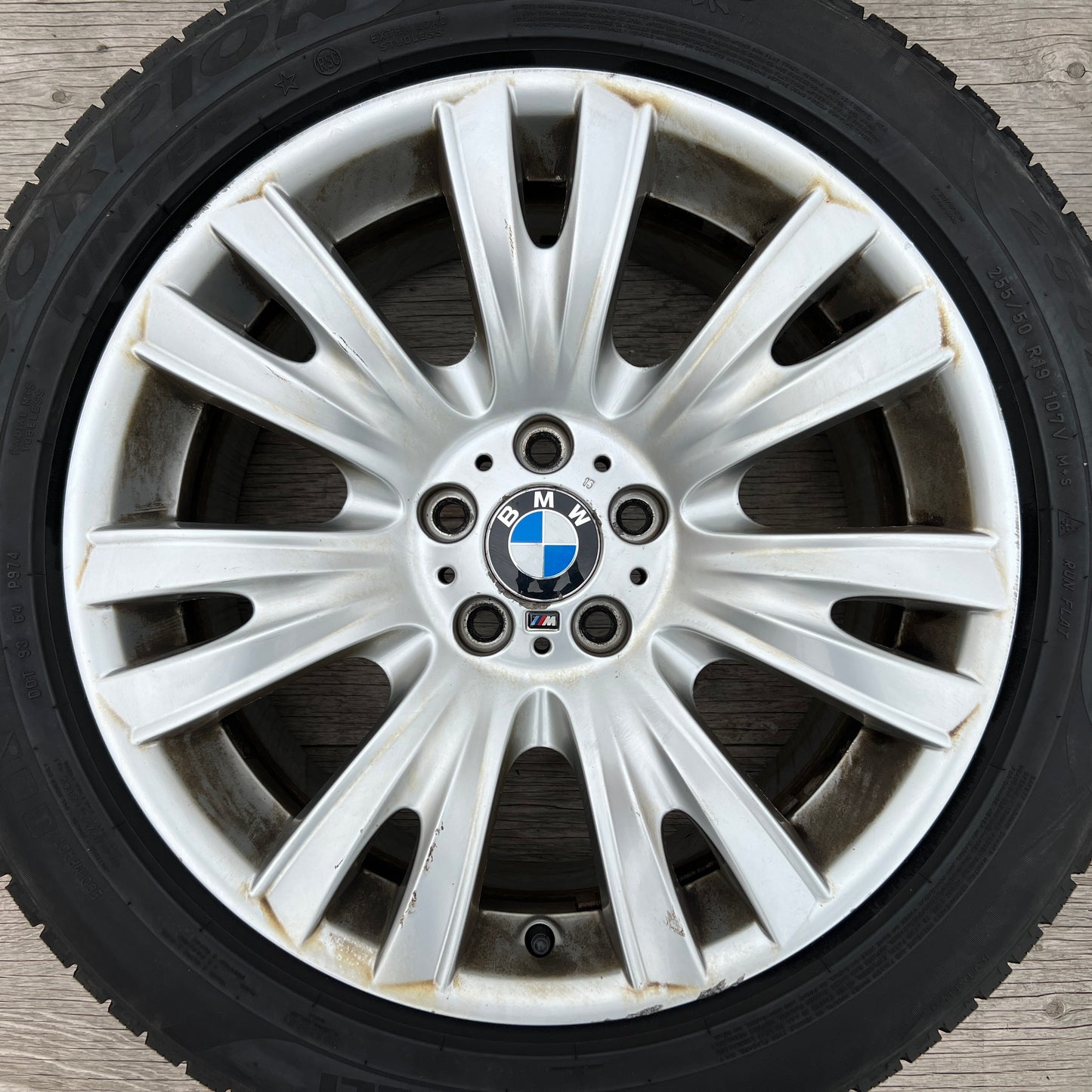 19” staggered BMW Style 223M wheels and winter tires for X5/X6