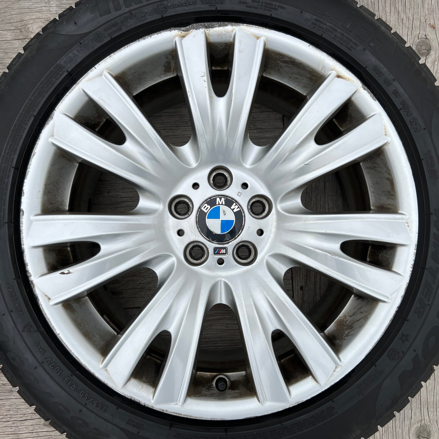 19” staggered BMW Style 223M wheels and winter tires for X5/X6