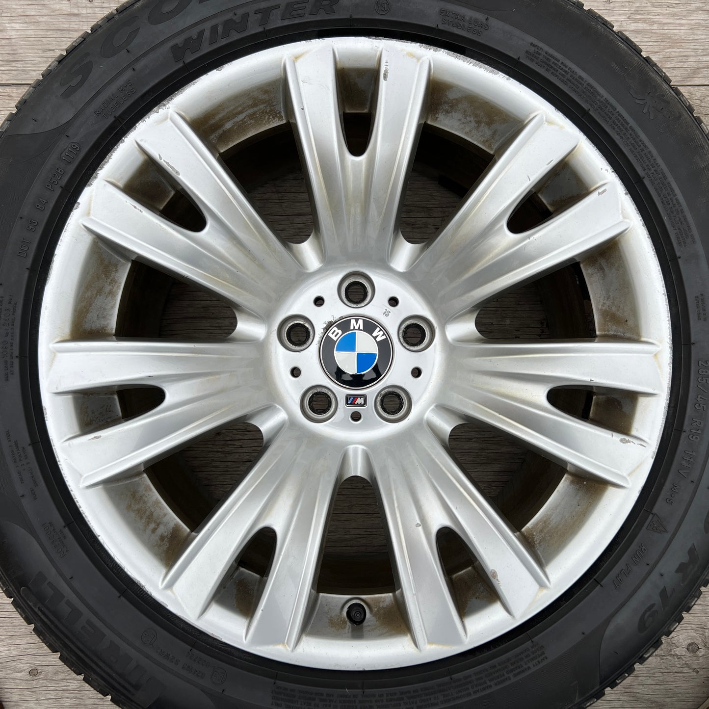 19” staggered BMW Style 223M wheels and winter tires for X5/X6