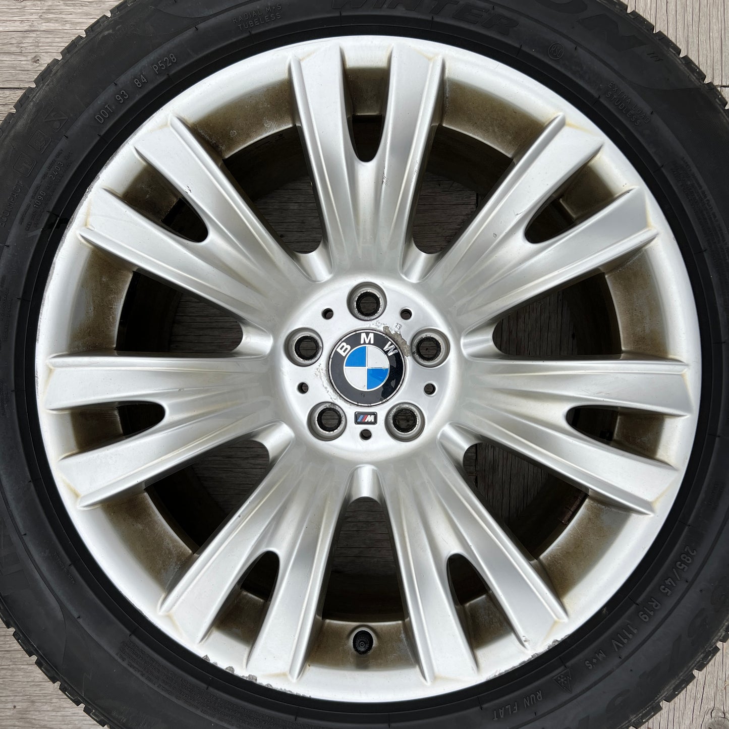 19” staggered BMW Style 223M wheels and winter tires for X5/X6