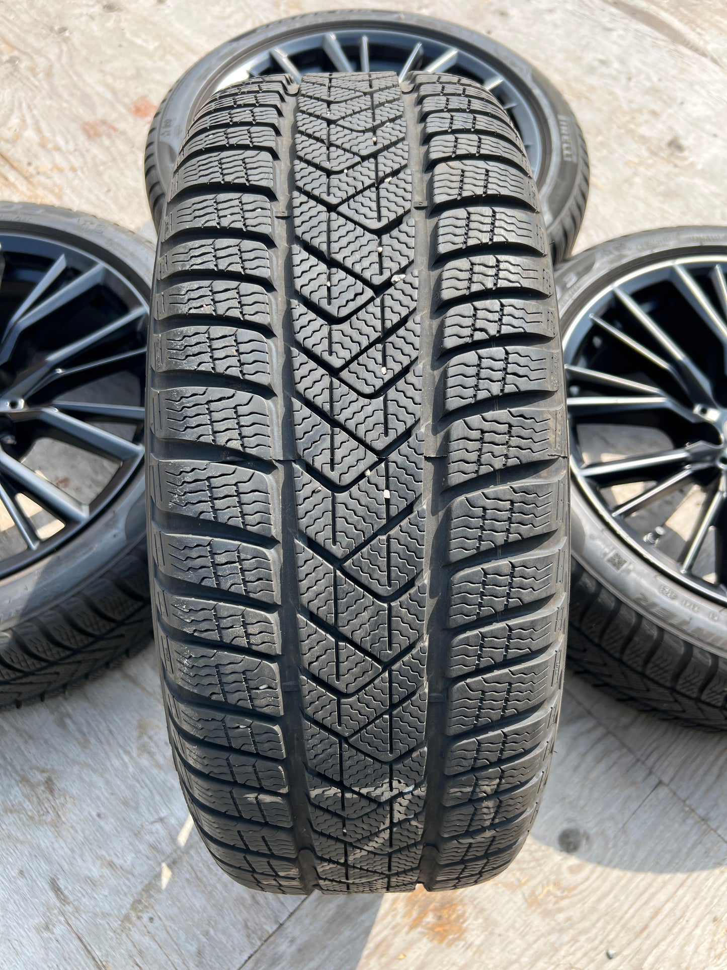 18” BMW Style 796M wheels and 225/45R18 Pirelli winter tires for 3/4-series