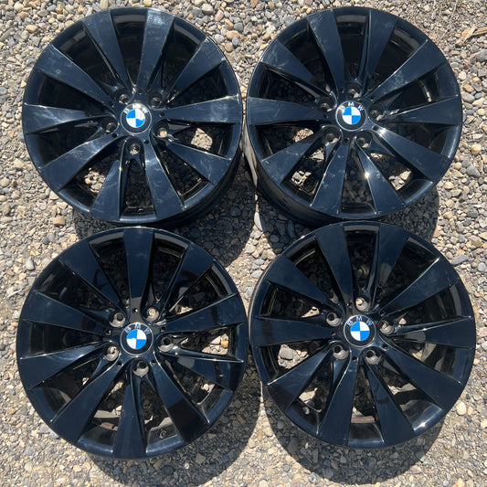 17" BMW Style 413 gloss black wheels