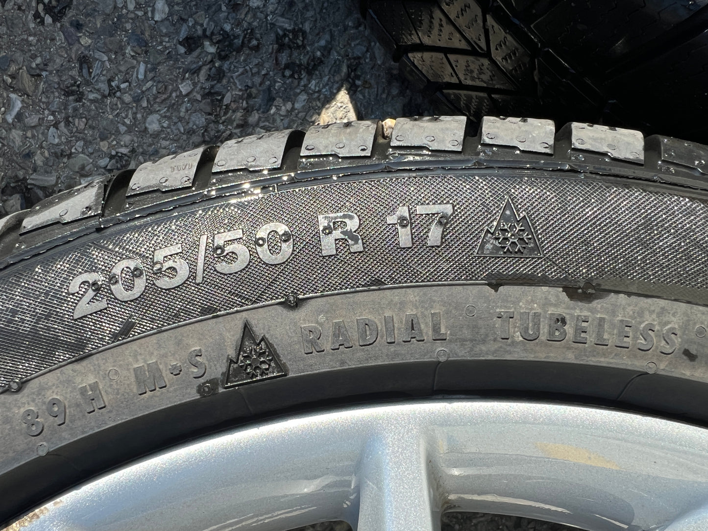 17” BMW Style 380 wheels and 205/50R17 winter tires for 1/2-series