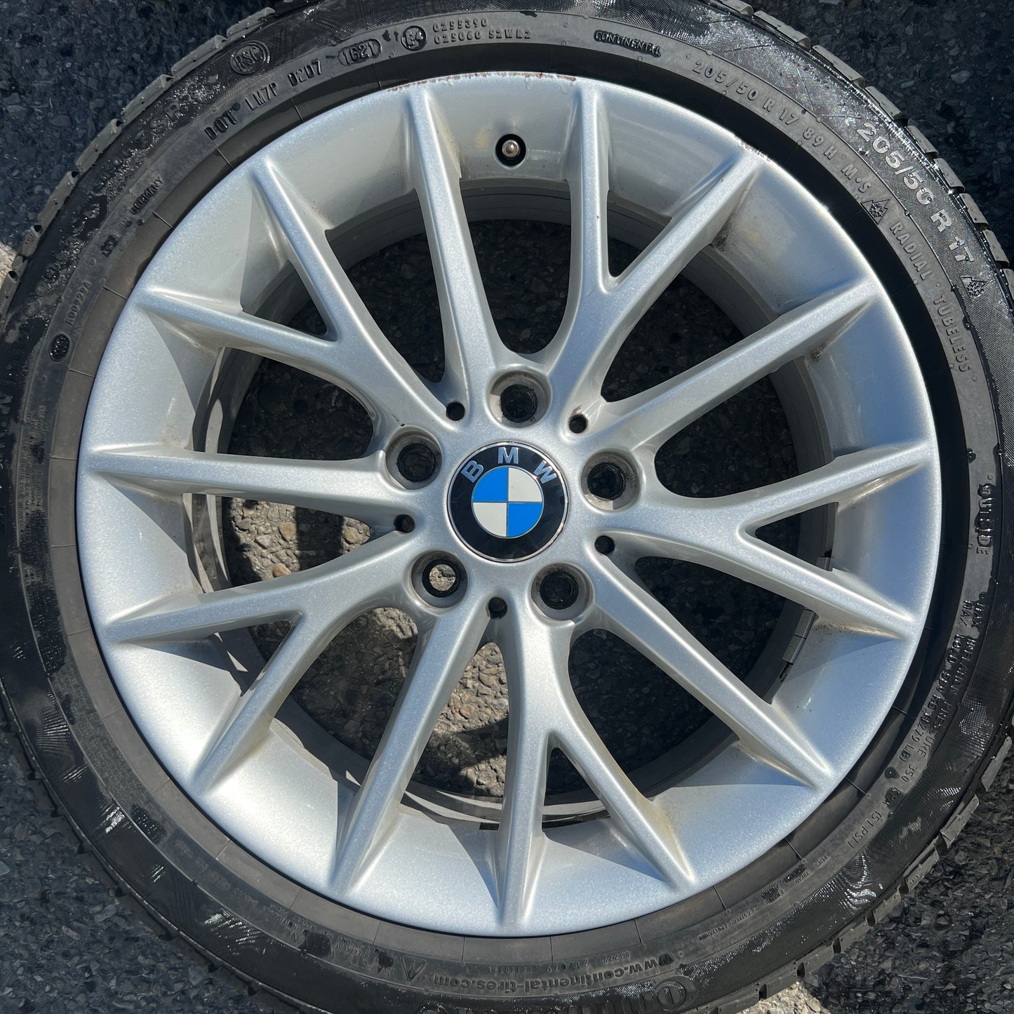 17” BMW Style 380 wheels and 205/50R17 winter tires for 1/2-series