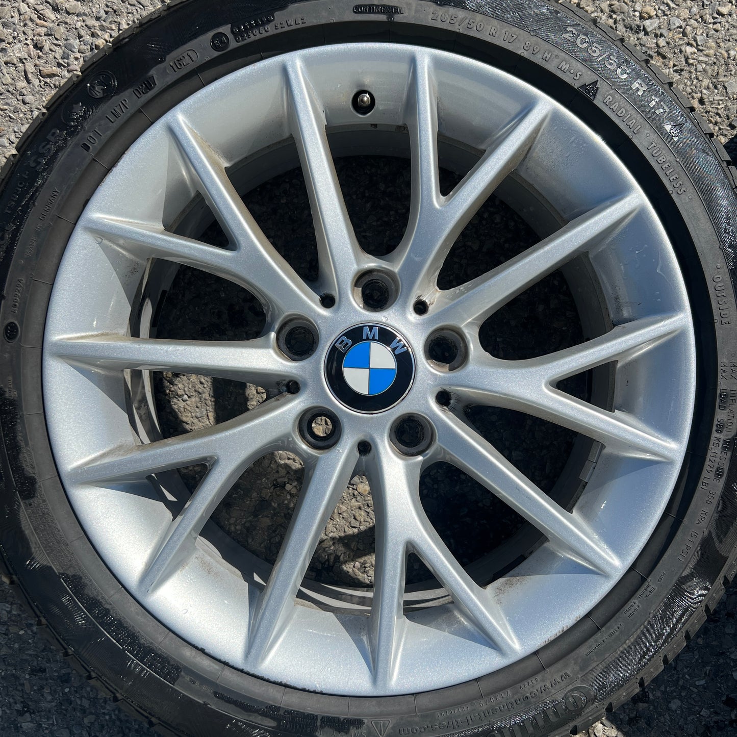 17” BMW Style 380 wheels and 205/50R17 winter tires for 1/2-series