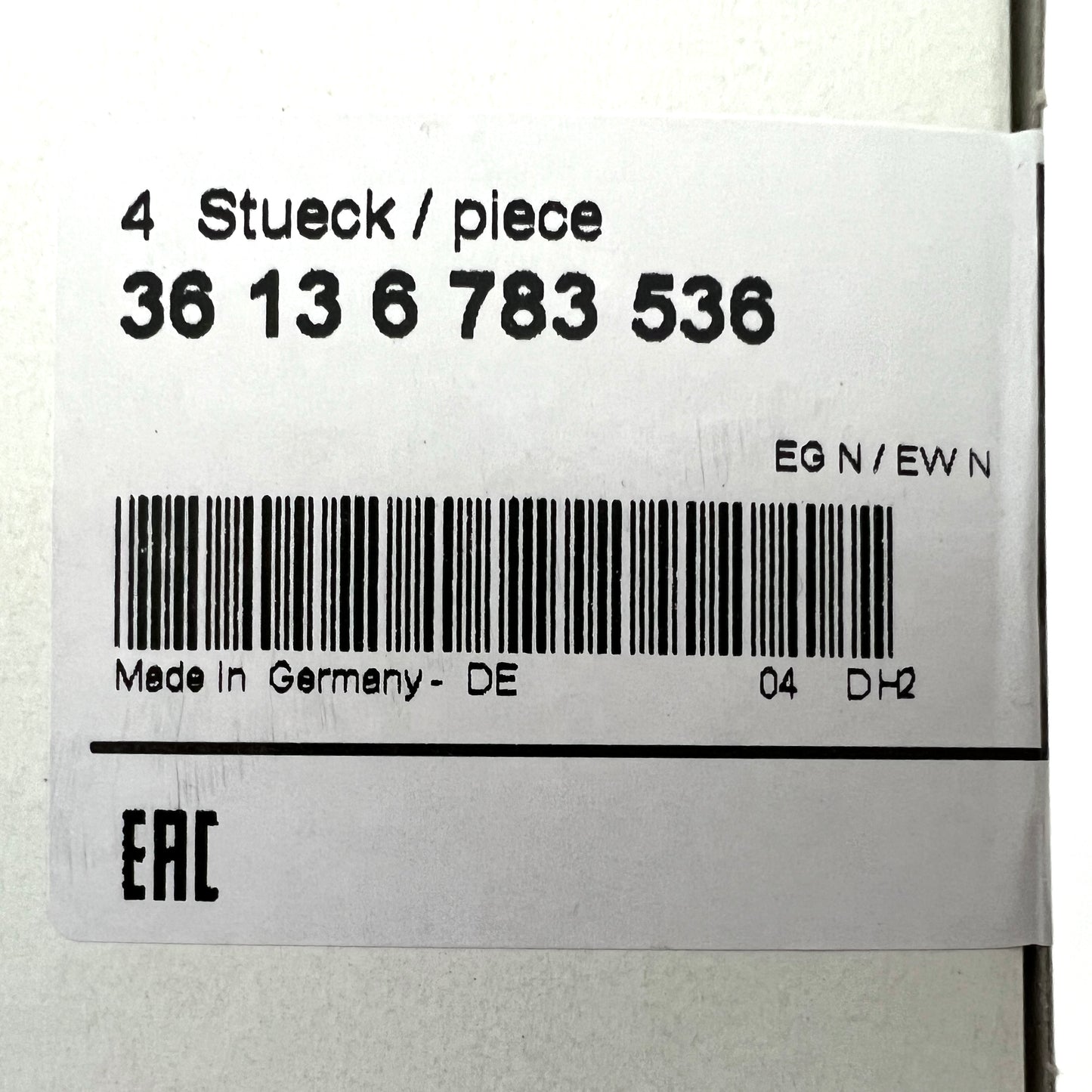Set of 4 Genuine BMW OEM 68mm Centre Caps (36136783536)