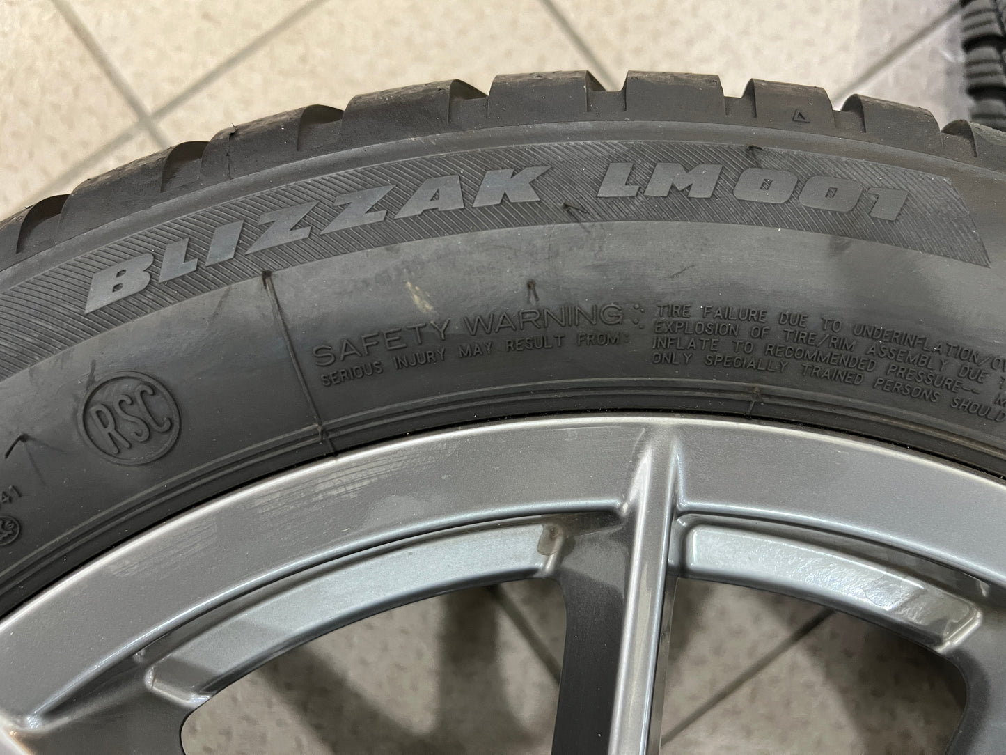 17” BMW Style 768 wheels and 225/50R17 Bridgestone Blizzak winter tires