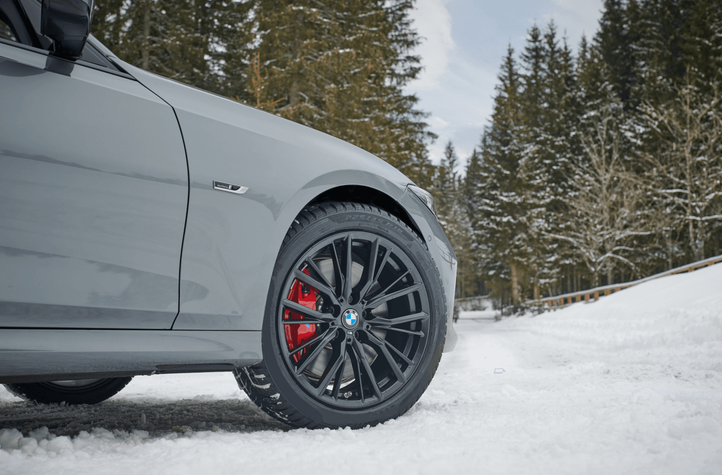 18” BMW Style 796M wheels and 225/45R18 Pirelli winter tires for 3/4-series