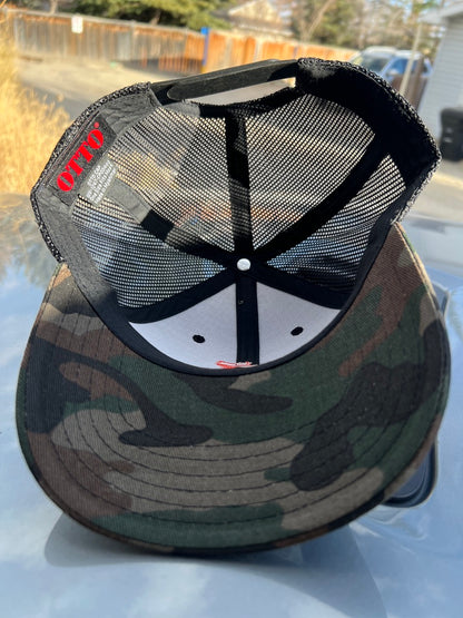 "LOW-FIZZ" Camo Trucker Otto Cap 105-1247