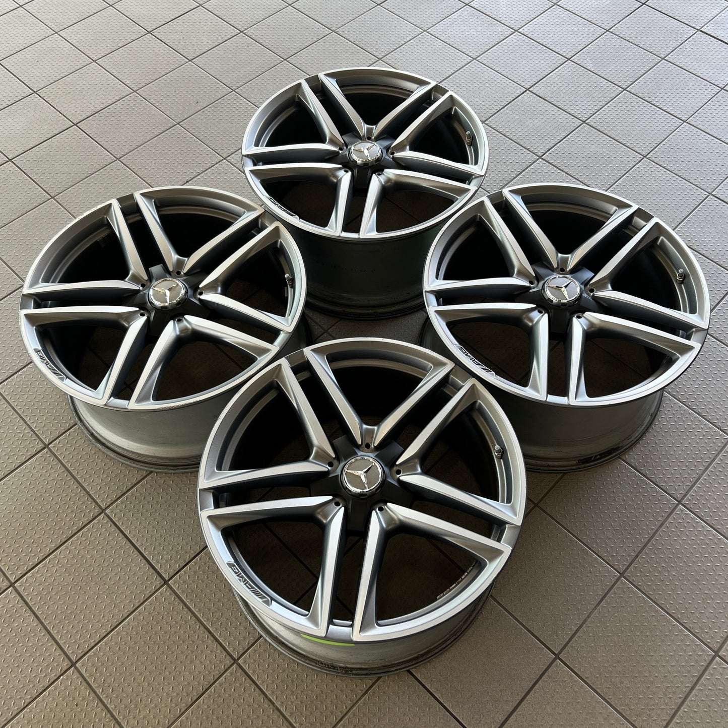 20” staggered Mercedes-Benz E63 AMG wheels (Made by BBS in Germany)