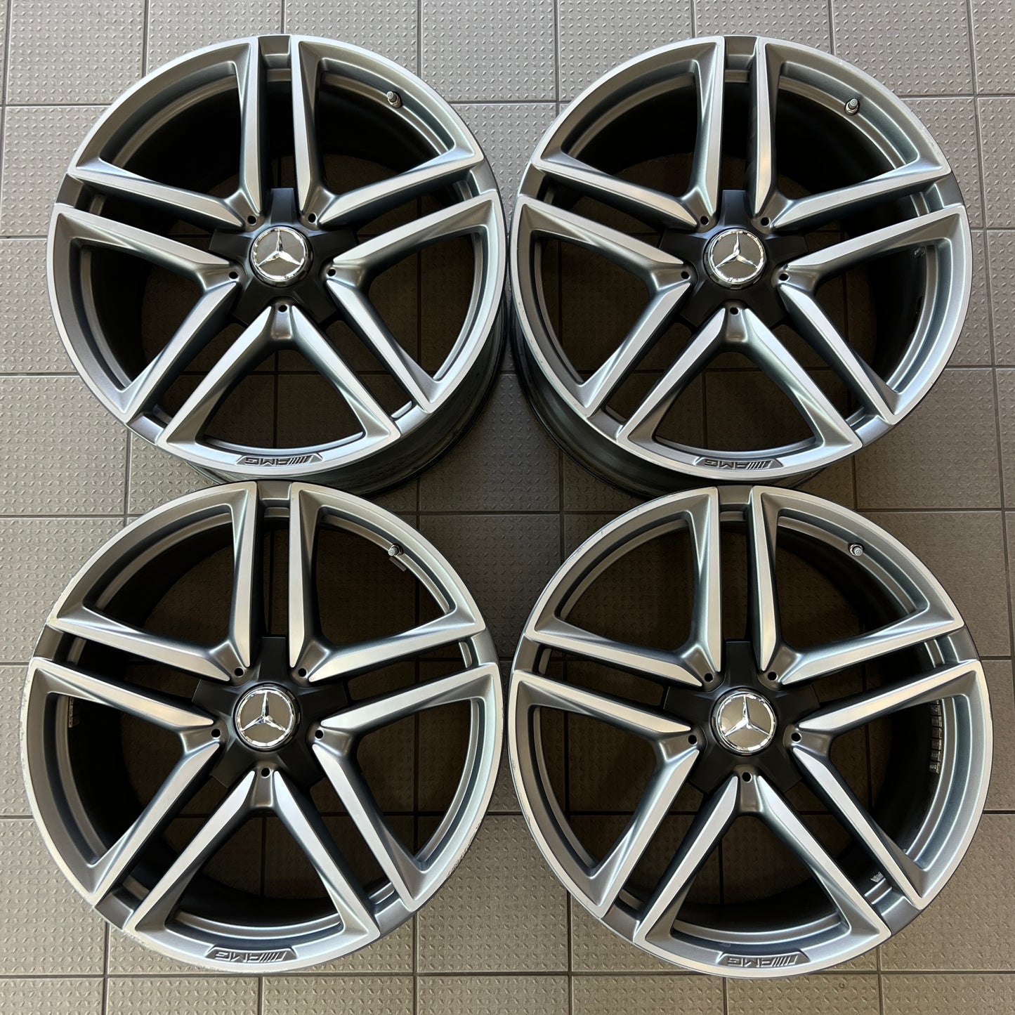 20” staggered Mercedes-Benz E63 AMG wheels (Made by BBS in Germany)