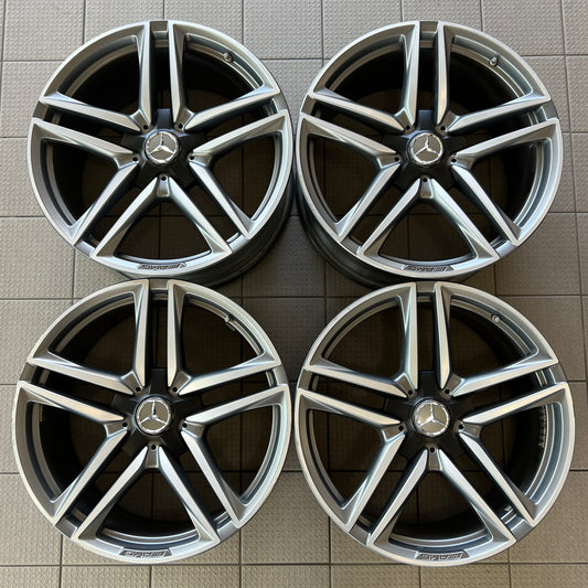20” staggered Mercedes-Benz E63 AMG wheels (Made by BBS in Germany)