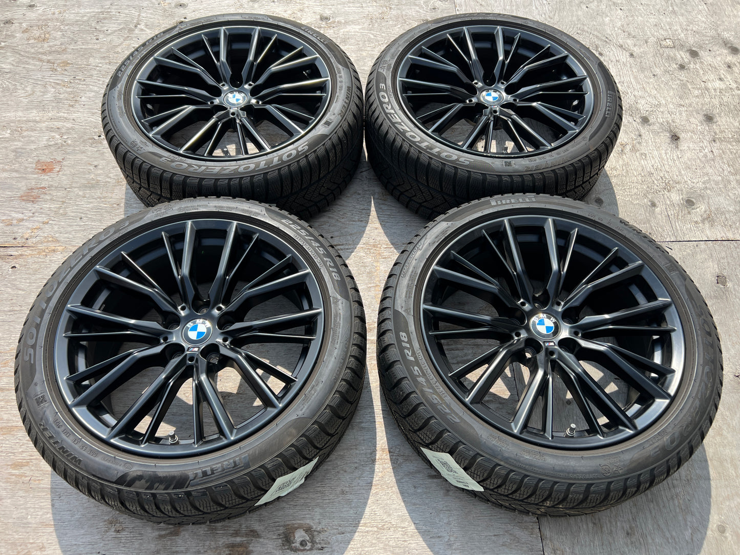 18” BMW Style 796M wheels and 225/45R18 Pirelli winter tires for 3/4-series