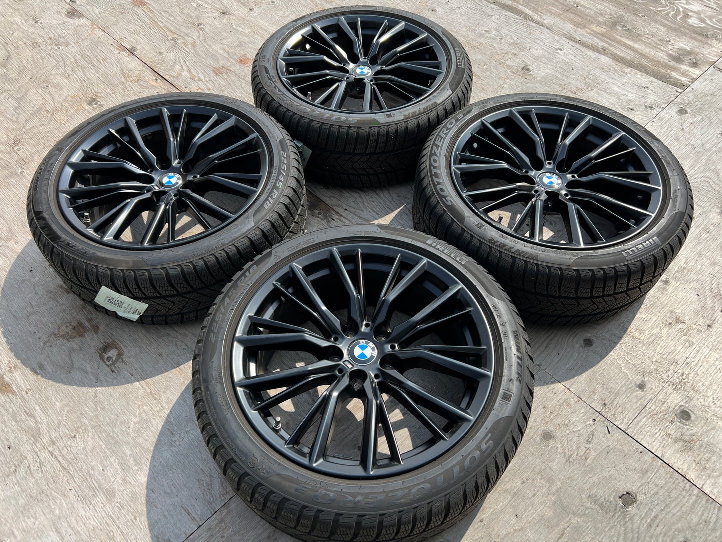 18” BMW Style 796M wheels and 225/45R18 Pirelli winter tires for 3/4-series