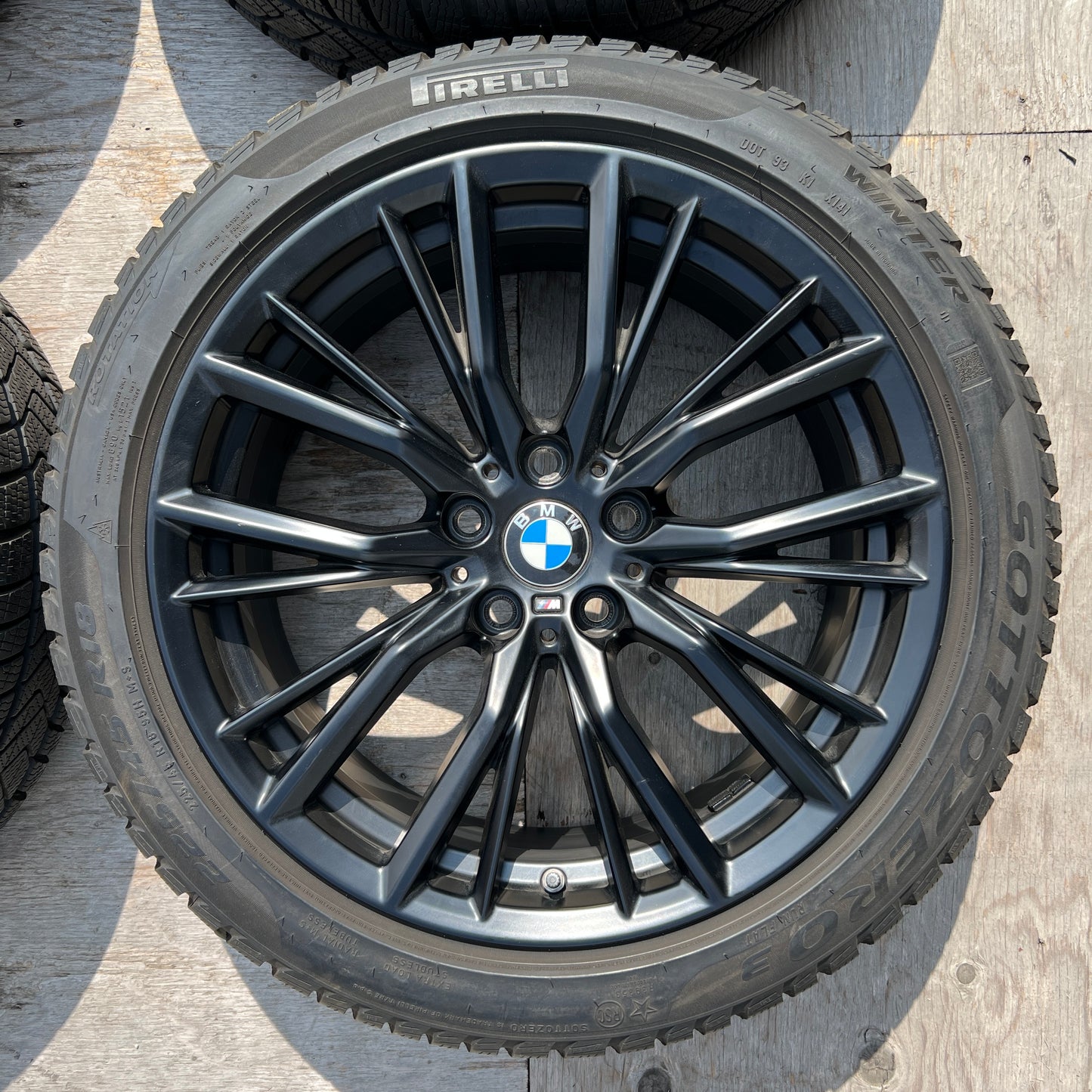 18” BMW Style 796M wheels and 225/45R18 Pirelli winter tires for 3/4-series