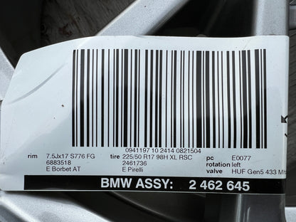 Brand new 17” BMW Style 776 wheels and 225/50R17 winter tires for 3/4-series