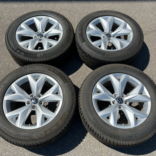 18” Volkswagen Atlas Prisma wheels and 245/60R18 Continental winter tires