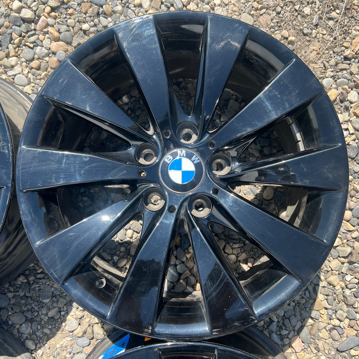 17" BMW Style 413 gloss black wheels