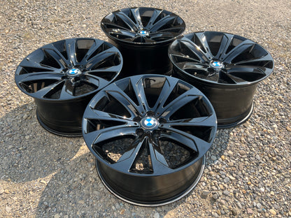 20” BMW Style 491 gloss black wheels