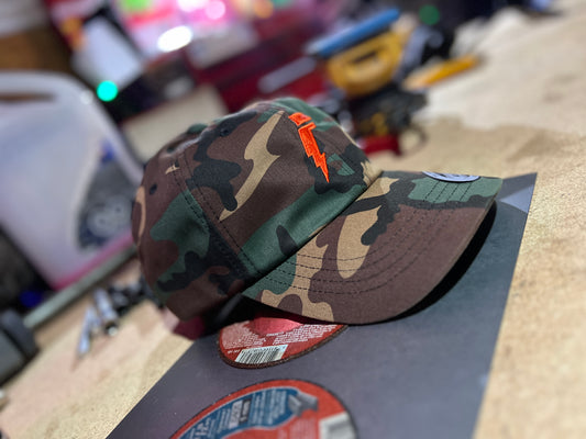"LOW-FIZZ" Camo Yupoong 6245CM Dad hat