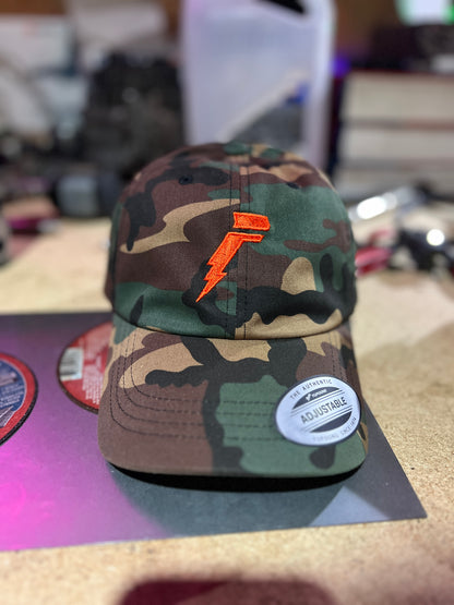 "LOW-FIZZ" Camo Yupoong 6245CM Dad hat