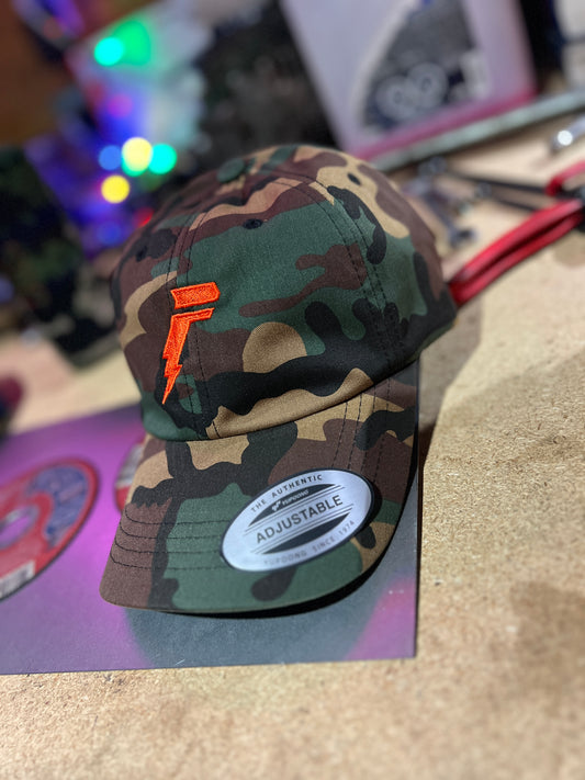 "LOW-FIZZ" Camo Yupoong 6245CM Dad hat