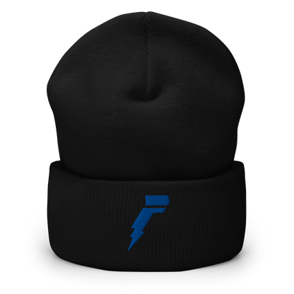 Fizzo Black/Blue Cuffed Beanie