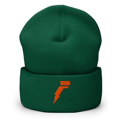 Fizzo Green/Orange Cuffed Beanie