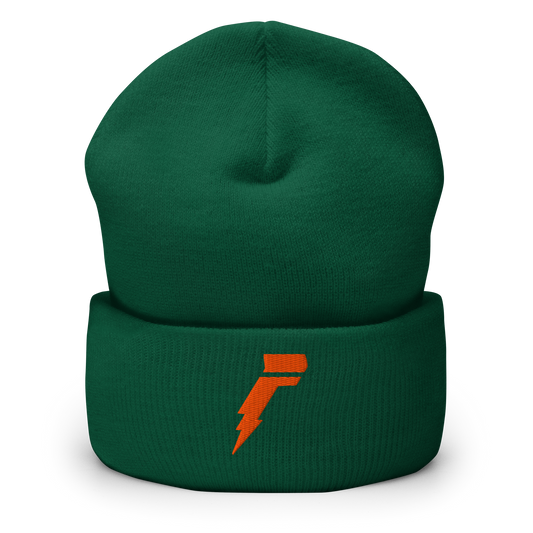 Fizzo Green/Orange Cuffed Beanie